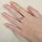 Bague 52 Bague solitaire en or blanc 750 avec diamants 0,40 ct 58 Facettes