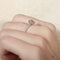Bague 52 Bague solitaire en or blanc 750 avec diamants 0,40 ct 58 Facettes