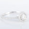Bague 52 Bague solitaire en or blanc 750 avec diamants 0,40 ct 58 Facettes