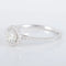 Bague 52 Bague solitaire en or blanc 750 avec diamants 0,40 ct 58 Facettes