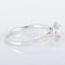 Bague 52 Bague solitaire en or blanc 750 avec diamants 0,40 ct 58 Facettes