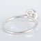 Bague 52 Bague solitaire en or blanc 750 avec diamants 0,40 ct 58 Facettes