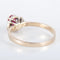 Bague 57 Bague rubis épaulée en or blanc 750 58 Facettes 8397
