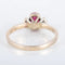 Bague 57 Bague rubis épaulée en or blanc 750 58 Facettes 8397