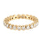 Bague 51 Alliance tour complet en or jaune 18 carats et diamants 58 Facettes 8397