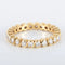 Bague 51 Alliance tour complet en or jaune 18 carats et diamants 58 Facettes 8397