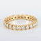 Bague 51 Alliance tour complet en or jaune 18 carats et diamants 58 Facettes 8397