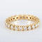 Bague 51 Alliance tour complet en or jaune 18 carats et diamants 58 Facettes 8397