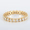 Bague 51 Alliance tour complet en or jaune 18 carats et diamants 58 Facettes 8397