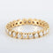 Bague 51 Alliance tour complet en or jaune 18 carats et diamants 58 Facettes 8397