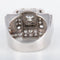 Bague 50 Bague tank à pont en platine sertie de diamants 58 Facettes 8318