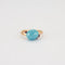 Bague 53 Pomellato Capri - Bague en or jaune, céramique bleue et améthystes 58 Facettes