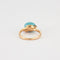 Bague 53 Pomellato Capri - Bague en or jaune, céramique bleue et améthystes 58 Facettes