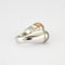 Bague 53 Bague Toi & Moi en or blanc 750 avec perles et diamants 58 Facettes 8438