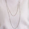 Collier Sautoir en platine avec diamants 58 Facettes