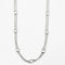 Collier Sautoir en platine avec diamants 58 Facettes