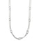 Collier Sautoir en platine avec diamants 58 Facettes