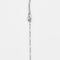 Collier Pendentif sur chaîne en or blanc avec saphir et diamants 58 Facettes