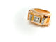 Bague 51 Bague Tank Art déco en or jaune 18K et diamants 58 Facettes M8645
