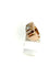 Bague 51 Bague Tank Art déco en or jaune 18K et diamants 58 Facettes M8645
