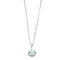 Pendentif Pendentif en platine à l’aigue-marine et diamants 58 Facettes