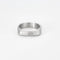 Bague 60 Bague carrée en or blanc brossé 18k 58 Facettes M8872