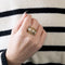 Bague 54 Bague rétro en or jaune 18k et diamants 58 Facettes M8775