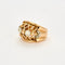 Bague 54 Bague rétro en or jaune 18k et diamants 58 Facettes M8775