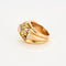 Bague 54 Bague rétro en or jaune 18k et diamants 58 Facettes M8775