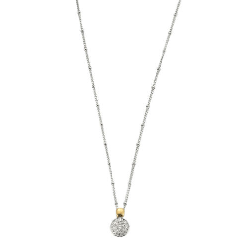 Pendentif Pendentif fleur bouton en or blanc 18k et diamants 58 Facettes M8842 X2