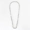 Collier Collier en or blanc 18k, maille alternée 1/3 58 Facettes M8845