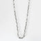 Collier Collier en or blanc 18k, maille alternée 1/3 58 Facettes M8845