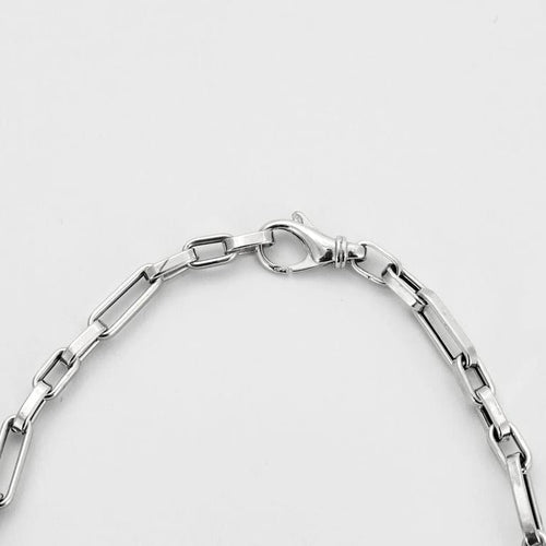 Collier Collier en or blanc 18k, maille alternée 1/3 58 Facettes M8845