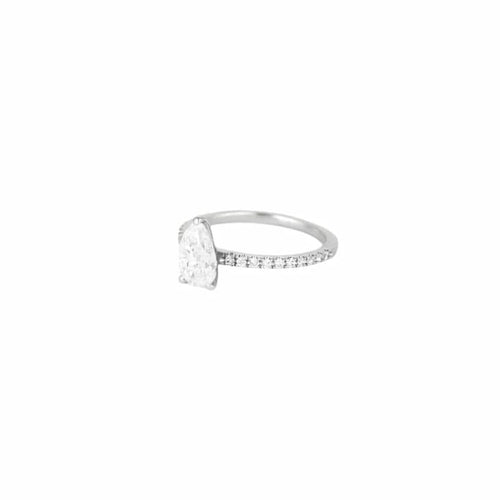 Bague 50 Solitaire - Bague en or blanc 18k et diamants 58 Facettes CDD1