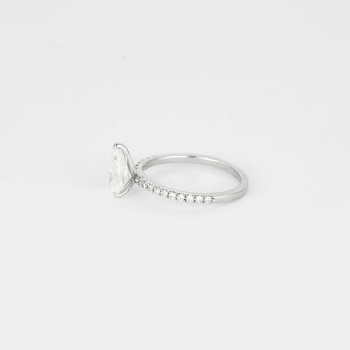 Bague 50 Solitaire - Bague en or blanc 18k et diamants 58 Facettes CDD1