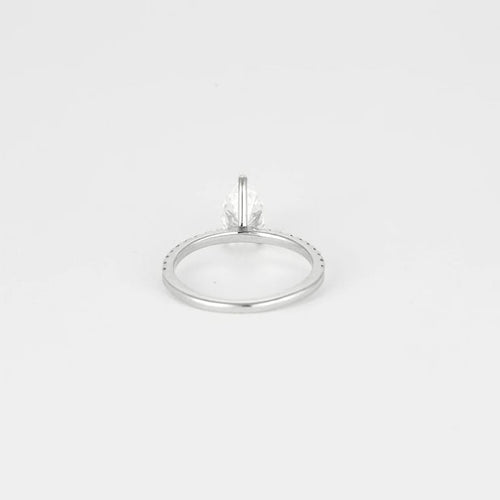 Bague 50 Solitaire - Bague en or blanc 18k et diamants 58 Facettes CDD1