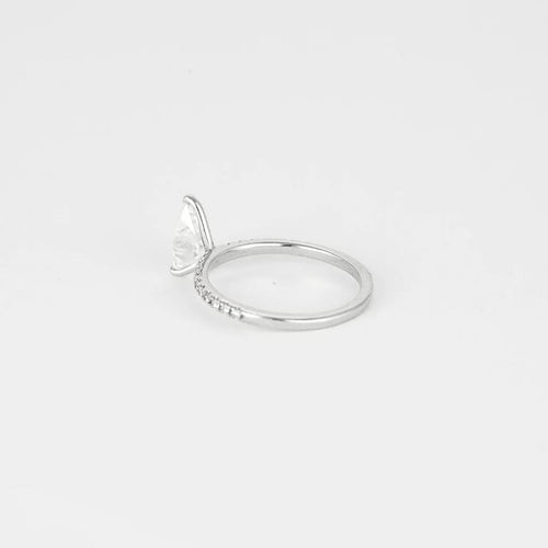 Bague 50 Solitaire - Bague en or blanc 18k et diamants 58 Facettes CDD1