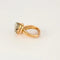 Bague 54 Bague Art déco asymétrique en or rose 18k et diamants 58 Facettes M8930