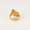 Bague 54 Bague Art déco asymétrique en or rose 18k et diamants 58 Facettes M8930