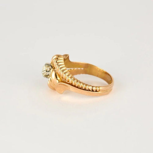 Bague 60 Art déco - Bague en or rose 18k et diamant 0,45 ct 58 Facettes M8908