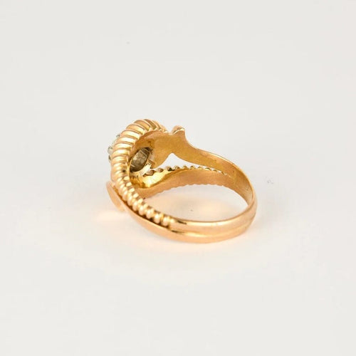 Bague 60 Art déco - Bague en or rose 18k et diamant 0,45 ct 58 Facettes M8908