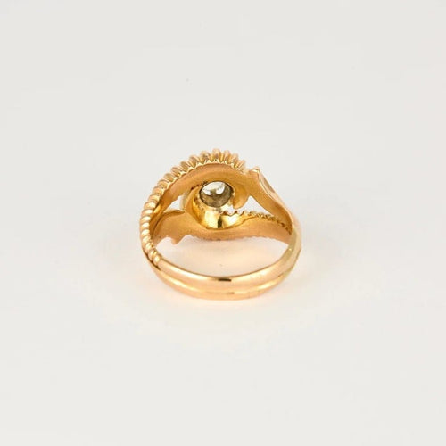 Bague 60 Art déco - Bague en or rose 18k et diamant 0,45 ct 58 Facettes M8908