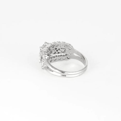 Bague 57 Mellerio - Bague Art déco en platine et diamants 58 Facettes M8926