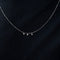 Collier La Brune et la Blonde 360° - Collier en or blanc 18k à 3 diamants 0,30 ct 58 Facettes M8927