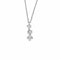 Collier La Brune et la Blonde 360° - Collier en or blanc 18k à 3 diamants 58 Facettes M8927