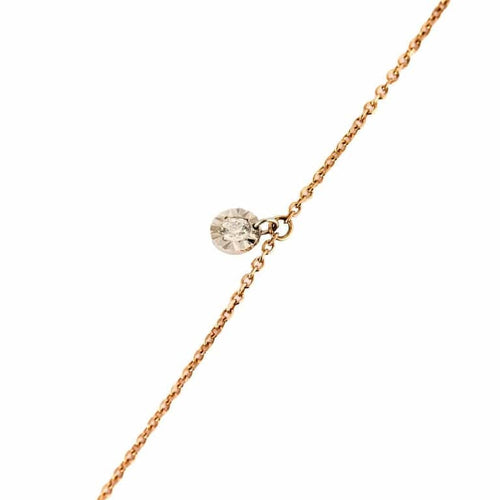 Bracelet La Brune et La Blonde - Bracelet en or rose 18k et diamant 0,05 ct 58 Facettes M8927