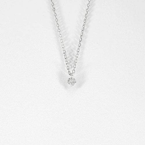 Collier La Brune et la Blonde 360° - Collier en or blanc 18K et diamant 58 Facettes M8927