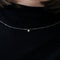 Collier La Brune et la Blonde Collection 360° - Collier en or blanc 18k diamant 0,20 ct 58 Facettes M8927