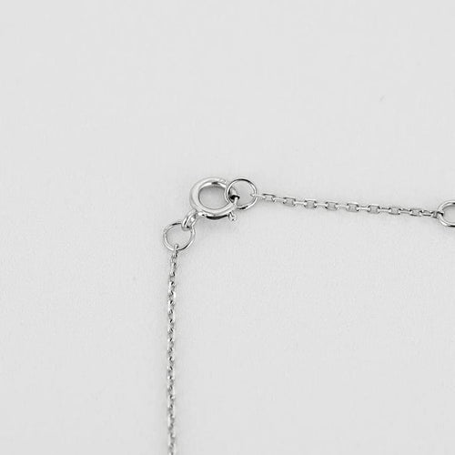 Collier La Brune et la Blonde Collection 360° - Collier en or blanc 18k diamant 0,20 ct 58 Facettes M8927