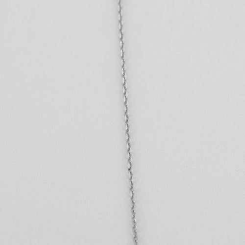 Collier La Brune et la Blonde Collection 360° - Collier en or blanc 18k diamant 0,20 ct 58 Facettes M8927